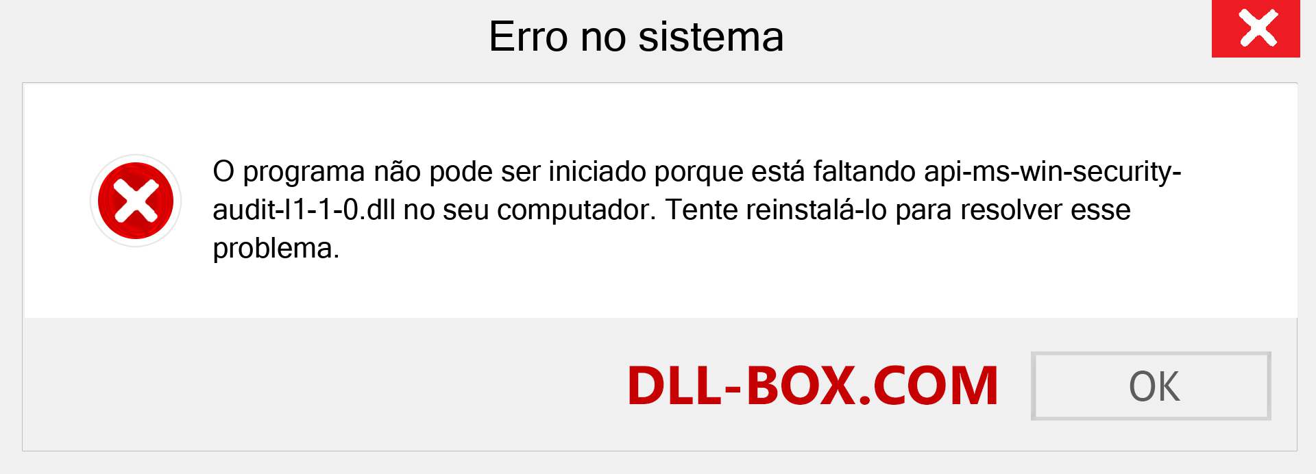 Arquivo api-ms-win-security-audit-l1-1-0.dll ausente ?. Download para Windows 7, 8, 10 - Correção de erro ausente api-ms-win-security-audit-l1-1-0 dll no Windows, fotos, imagens